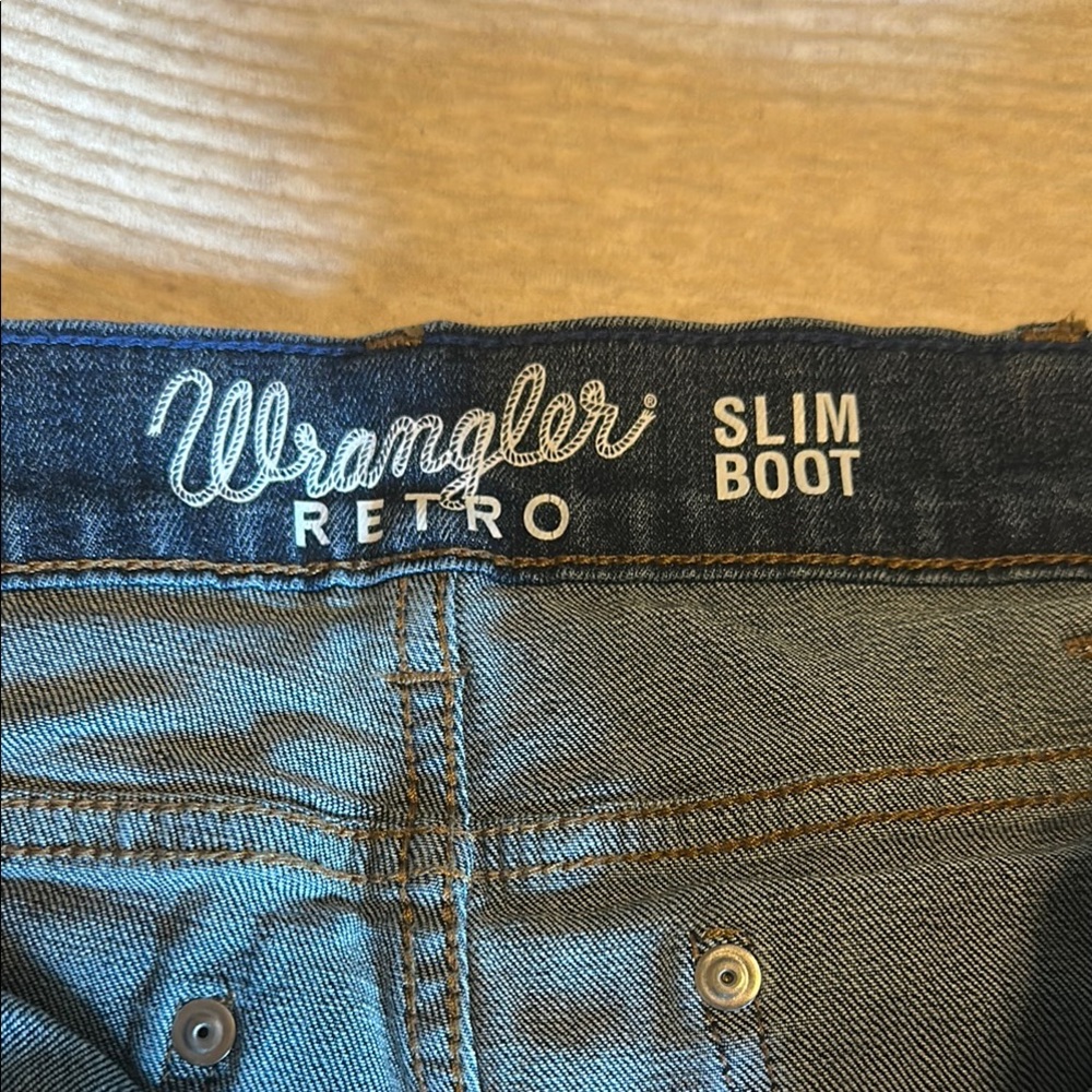 Wrangler Blue Bootcut Jeans Classic Style